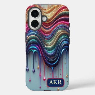 Coques iPhone 16 Vague de arc-en-ciel