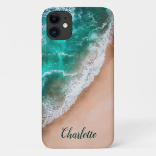 Case-Mate iPhone Case Vague de mer océanique Nom personnalisé nautique P