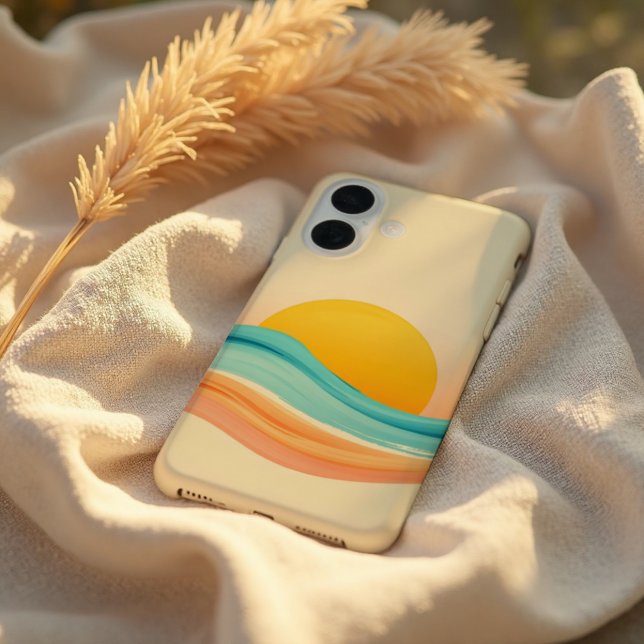 Coques Case-Mate iPhone Vague Harmonie du Coucher de Soleil (Wrap your phone in serenity. Sunset Harmony style for your everyday moments.)