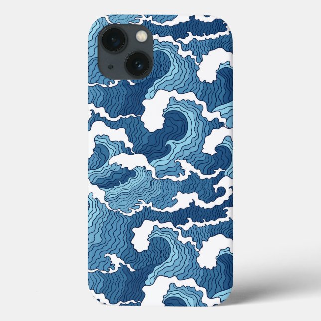 Coques Case-Mate iPhone Vagues Abstraites (Verso)