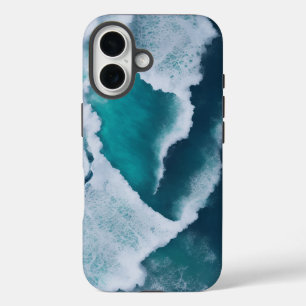 Coques iPhone 16 vagues au milieu de la mer
