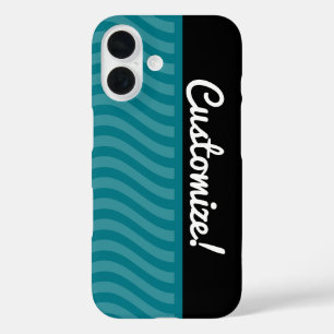 Coques iPhone 16 Vagues bleues