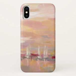 Coque iPhone X Vagues de cramoisi