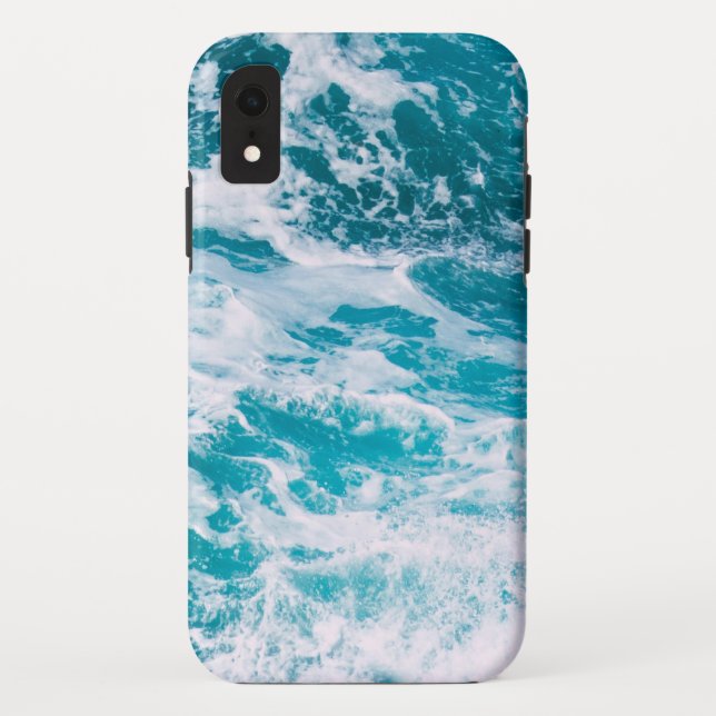 Coques Case-Mate iPhone Vagues de l'océan bleu (Dos)