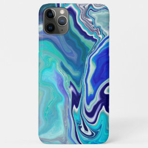 Case-Mate iPhone Case Vagues de marbre bleu et Turquoise