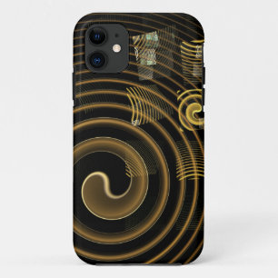 Case-Mate iPhone Case Vagues dorées hypnotiques Art abstrait moderne