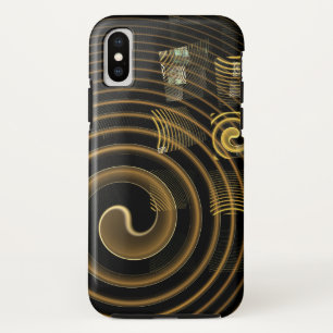 Case-Mate iPhone Case Vagues dorées hypnotiques Art abstrait moderne