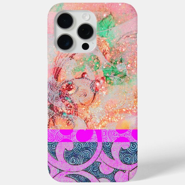 Coques Case-Mate iPhone VAGUES / Flacons violets rose vif en étincelles do (Verso)