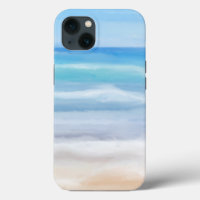 Vagues Jouantes Par Un Jour Ensoleillé À La Plage