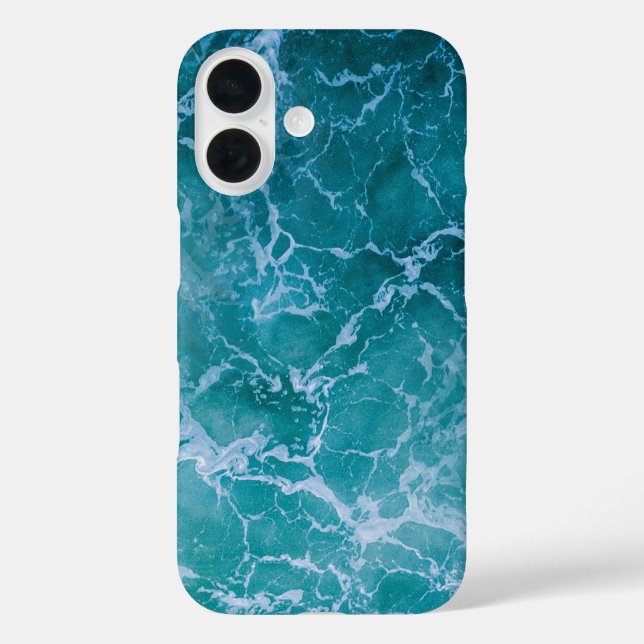 Coques Case-Mate iPhone Vagues profondes de l'océan bleu (Verso)