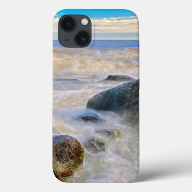 Coques Case-Mate iPhone Vagues s'écrasant sur les rochers riverains (Verso)