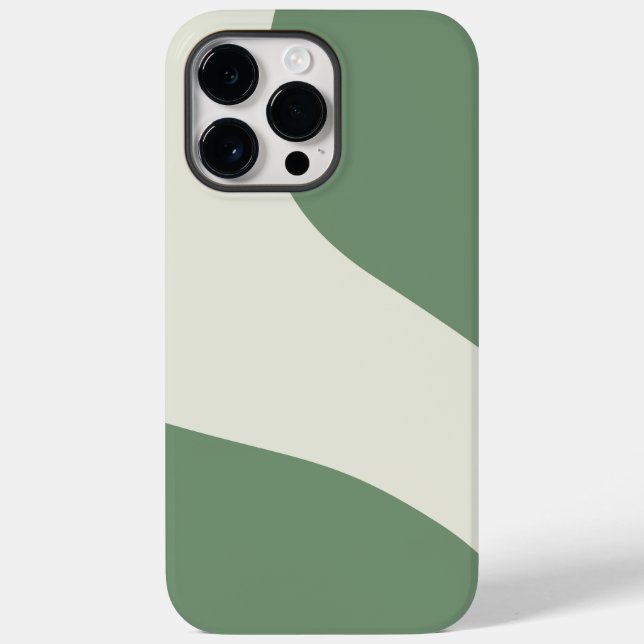 Coques Case-Mate iPhone Vagues simples en vert (Verso)