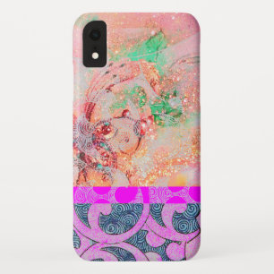 Coque Case-Mate Pour iPhone VAGUES / Tourbillons rose vif violet clair dans de