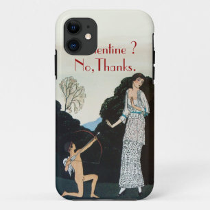 COQUE Case-Mate POUR iPhone VALENTINE ? NON, MERCI / RÉTRO ANTI SAINT-VALENTIN