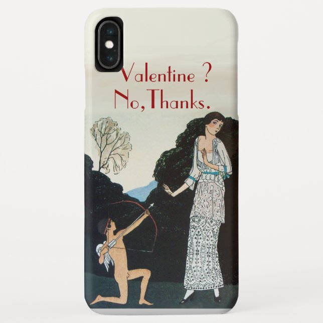 COQUES Case-Mate iPhone VALENTINE ? NON, MERCI / RETRO ANTI VALENTINE'S DA (Dos)