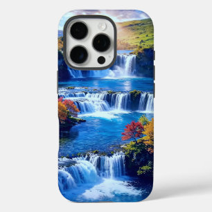 Coques iPhone 16 Pro Vallée en cascade ensoleillée 001
