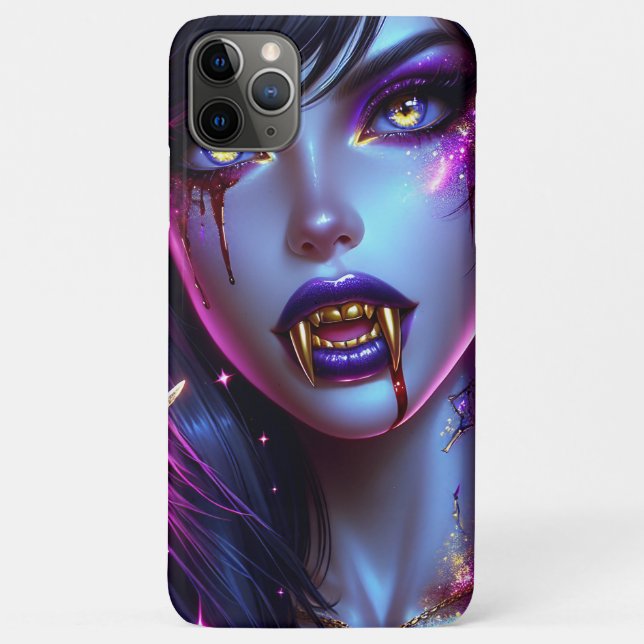 Coques Case-Mate iPhone Vampire avec Gold Fangs Ai Art (Dos)
