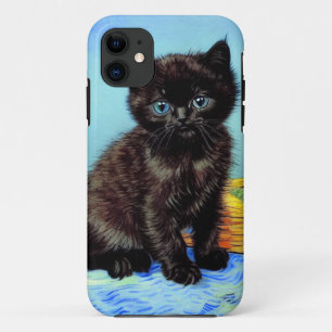 Case-Mate iPhone Case Van Gogh Black Kitten avec fils