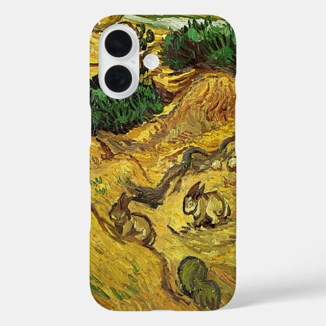 Coques Case-Mate iPhone Van Gogh - Champ avec deux lapins (Verso)