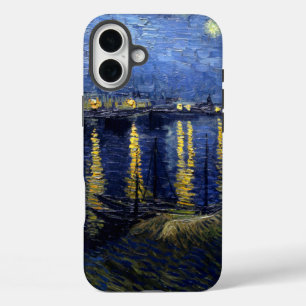 Coques iPhone 16 Plus Van Gogh Nuit étoilée sur Rhône