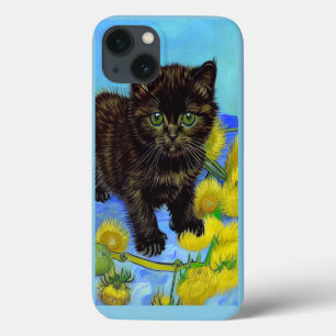 Case-Mate iPhone Case Van Gogh Style Chat avec tournesol