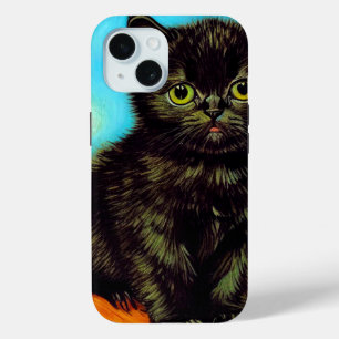 Coque Pour iPhone 15 Van Gogh Style Pouting Kitten