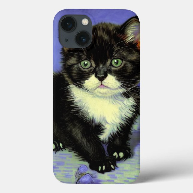 Coques Case-Mate iPhone Van Gogh Tuxedo Kitten (Verso)