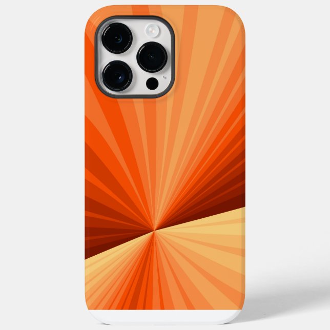 Coques Case-Mate iPhone Vanille rouge orange Abstraite moderne Fractale gr (Verso)