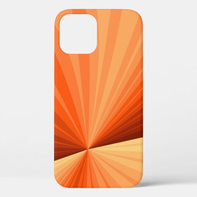 Coques Case-Mate iPhone Vanille rouge orange Abstraite moderne Fractale gr (Verso)