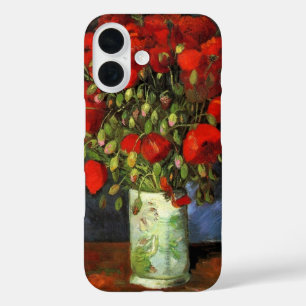 Coques iPhone 16 Vase avec des pavots rouges par Vincent van Gogh