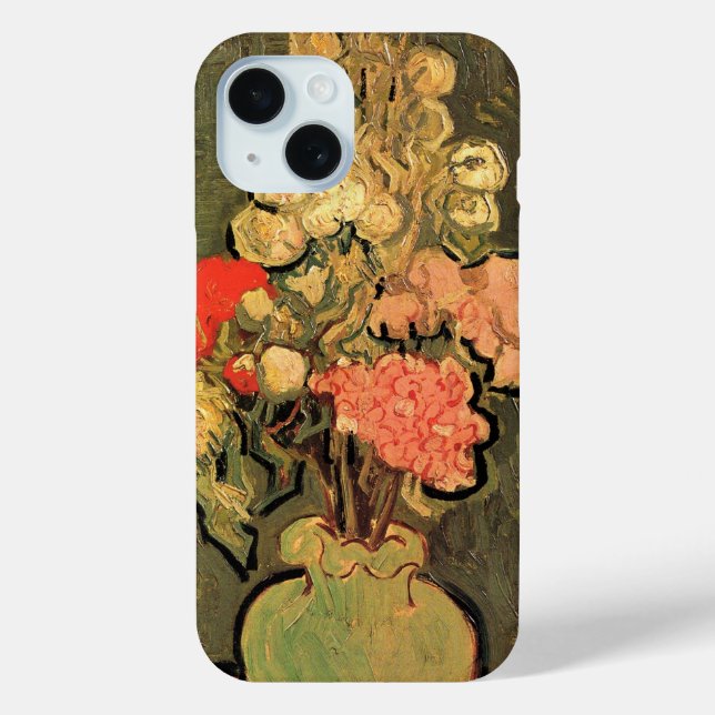 Coques Case-Mate iPhone Vase avec Rose Mallows par Vincent van Gogh (Verso)