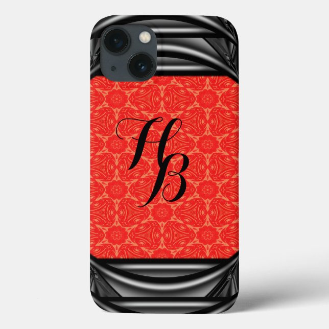Coques Case-Mate iPhone Veatrice Fireside Beau Monogramme (Verso)