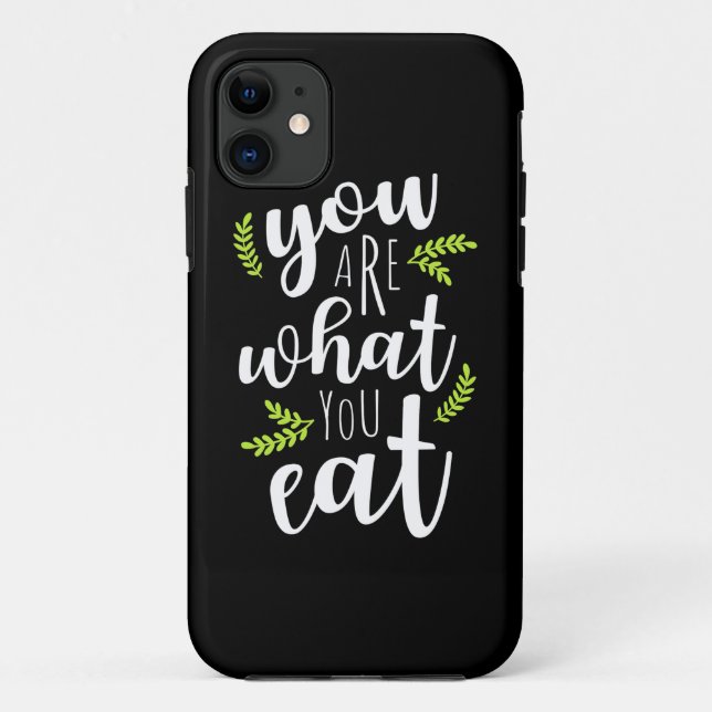 Coques Case-Mate iPhone Végétarien Vous êtes ce que vous mangez (Dos)