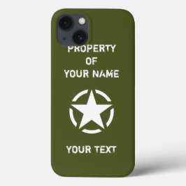 Etui iPhone 13 Véhicule militaire 2ÈME GUERRE MONDIALE vintage Ét
