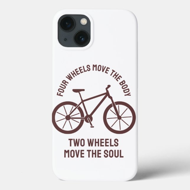 Coques Case-Mate iPhone Vélo cool Design - Tow Wheels Move The Soul (Verso)