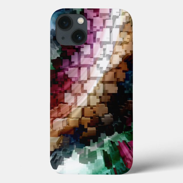 Coques Case-Mate iPhone Vent foncé centré sur le cube (Verso)