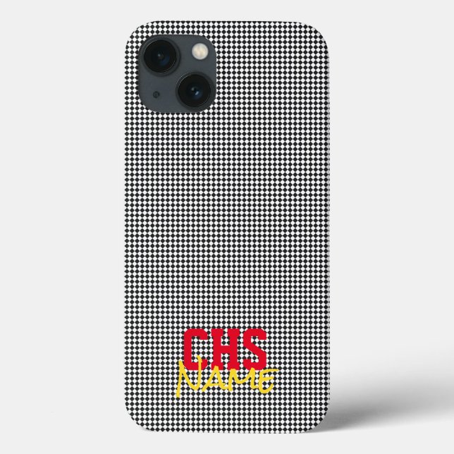 Coques Case-Mate iPhone Ventilateur sportif Couleurs de l'équipe Nom Initi (Verso)