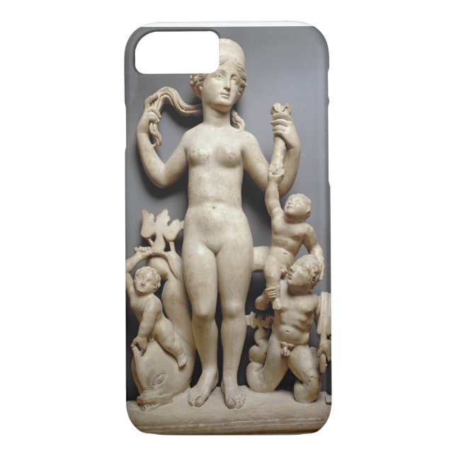 Coques Case-Mate iPhone Vénus avec le putti, un triton et un dauphin, (Dos)