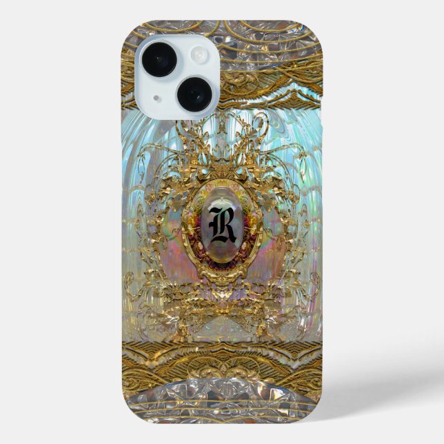 Coques Case-Mate iPhone Veraspeece Merci Monogramme baroque (Verso)