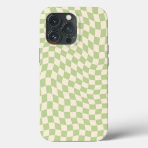 Case-Mate iPhone Case Vérificateur averti Wavy esthétique Sage vert
