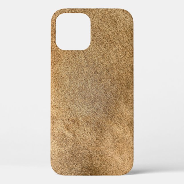 Coques Case-Mate iPhone Véritable peau de lion : texture fourrure (Verso)
