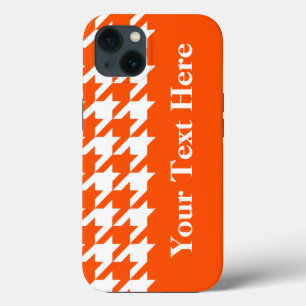 Etui iPhone Case-Mate Vermillion Elegant Houndstooth avec texte personna