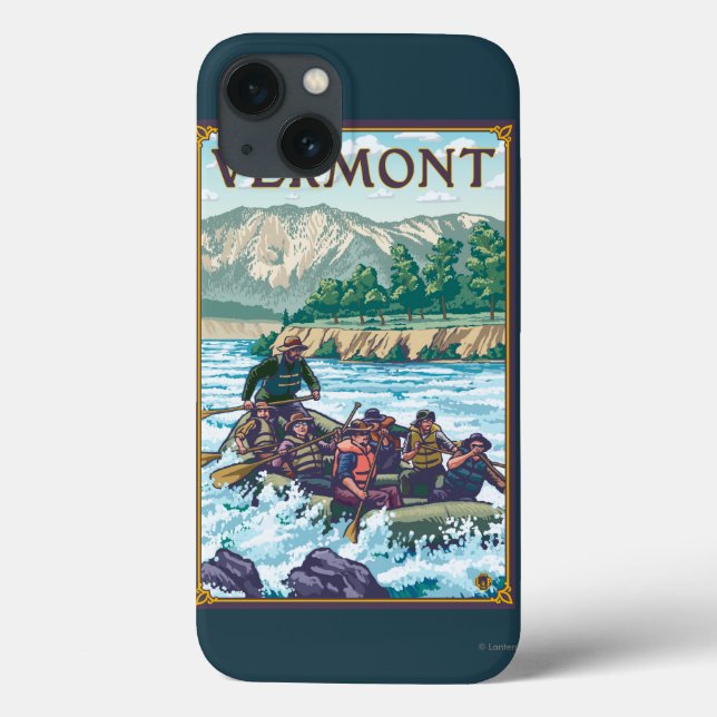 Coques Case-Mate iPhone VermontRiver transportant la scène par radeau (Verso)