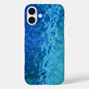 Coques iPhone 16 Plus Verre coloré bleu et aqua