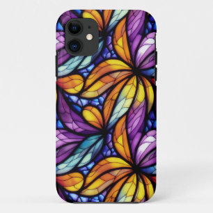 Case-Mate iPhone Case Verre coloré floral : Conception colorée