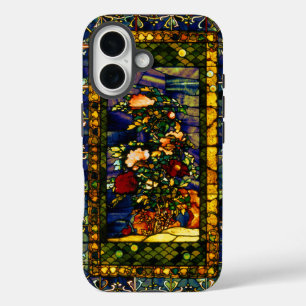 Coques iPhone 16 Verre vintage Floral