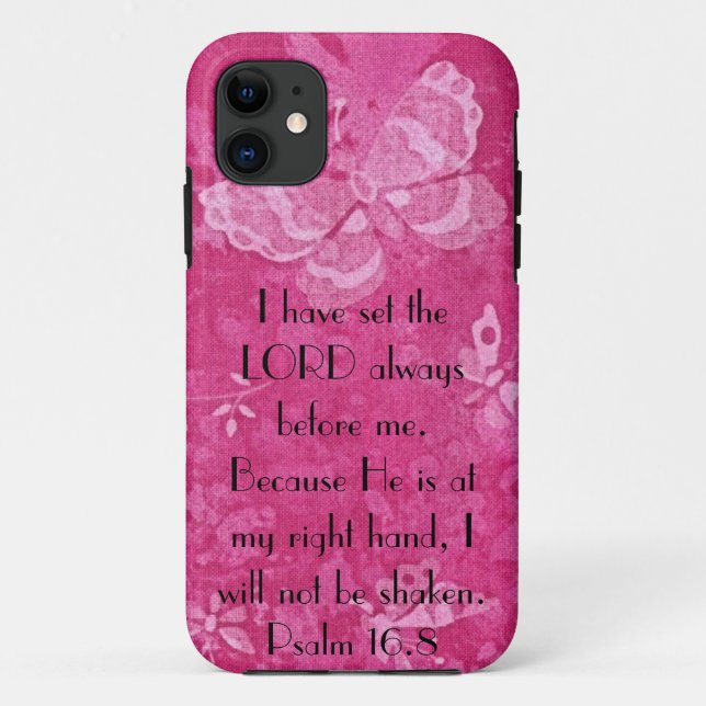 Coques Case-Mate iPhone vers de bible pour le 16:8 de psaume (Dos)