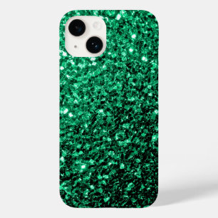 Coques Pour iPhone Vert émeraude paillettes scintillantes