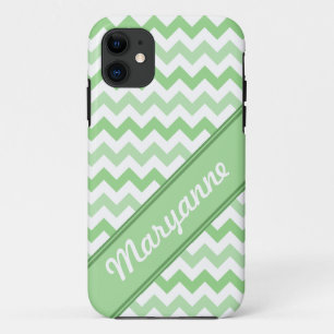 Coque Case-Mate Pour iPhone Vert et blanc Chevron diagonale texte iPhone 5 Coq