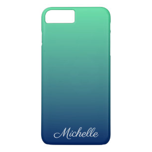Case-Mate iPhone Case Vert et bleu foncé personnalisé
